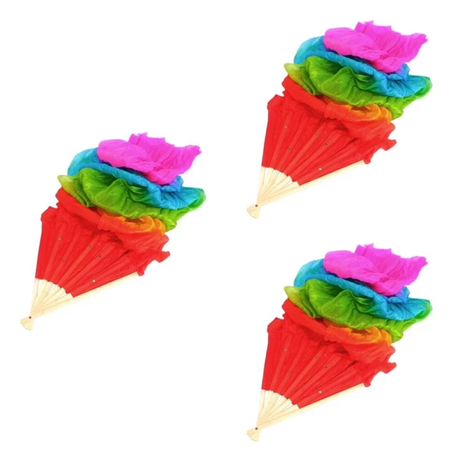 3 PCS Tanz-Faltfächer Fans Bauchtanz-Fan Leichter Schmücken