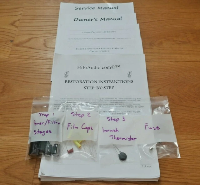 HEATHKIT SA3 AMP restoration kit service recap capacitor rebuild