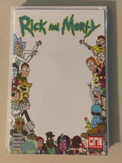 Rick And Morty #35 Nm Rare Blank Sketch Variant - Oni Press
