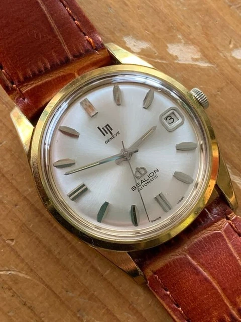 Montre Homme LIP Genève – Mécanique, Tout Acier, Avec Sa Boîte