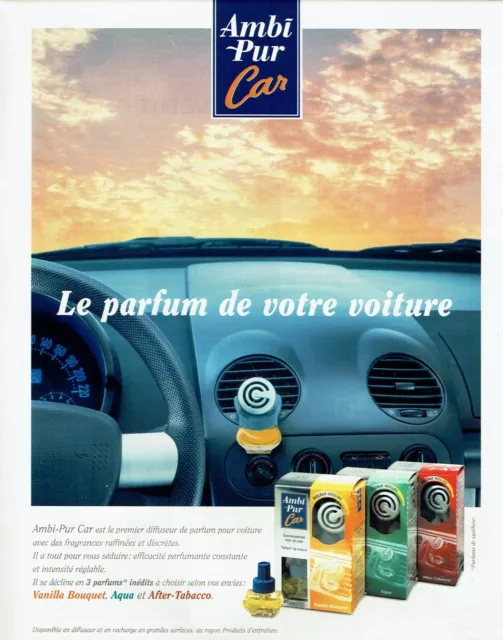 PUBLICITÉ ADVERTISING 420 2000 Ambi Pur car le parfum de votre voiture EUR  3,00 - PicClick FR