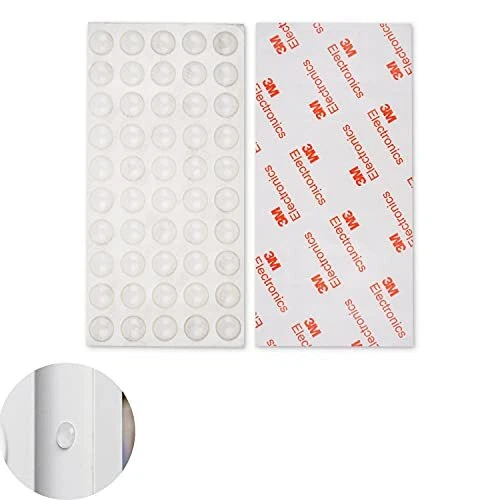 Tampons en Silicone Lot de 50 50 x Ø 8 mm Transparent Tampon amortissant Auto...