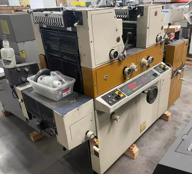 Itek 3985 RYOBI 3302M 2-Color Printing Press Crestline – RMGT 340C-2 AB Dick QM4 Itek 3985 RYOBI 3302M 2-Color Printing Press Crestline – RMGT 340C-2 AB Dick QM4