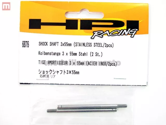 HPI 6876 Shock Shaft 3x55mm S.STEEL Modélisme