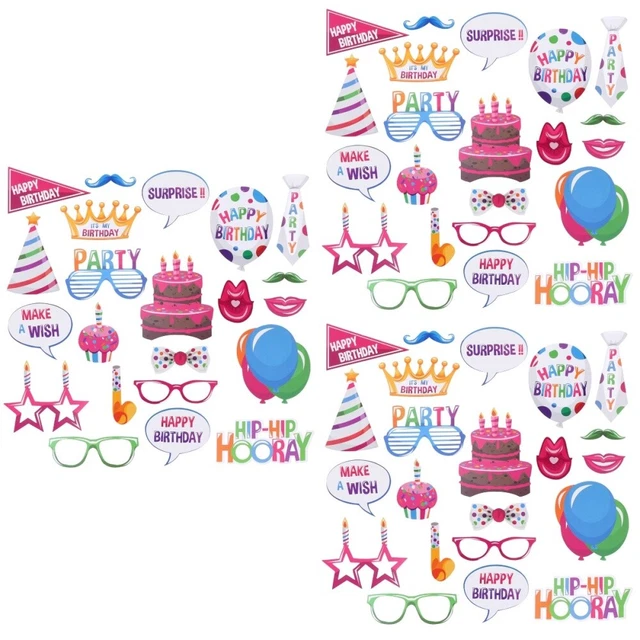 66 pz decorazioni compleanno oggetti di scena servizio fotografico compleanno stand il segno bambino