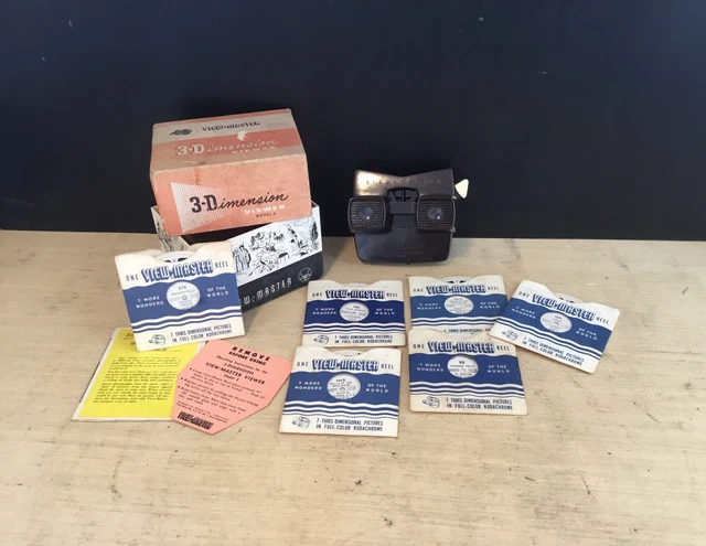 Viewmaster Model E VINTAGE VIEWMASTER AND Reels Bakelite Model E Original Box £14.99 ...