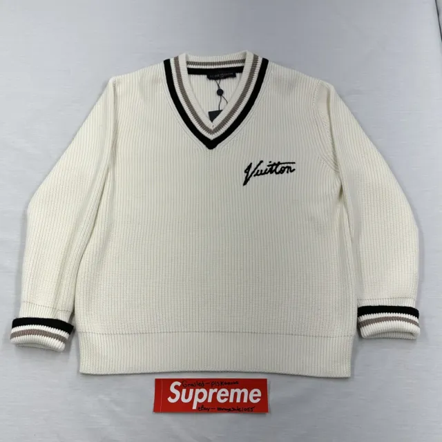 Buy Louis Vuitton 21AW x NBA Collaborator Multi Logo Crew Neck Knit Sweater  White RM212M ZLL HLN10W L White from Japan - Buy authentic Plus exclusive  items from Japan