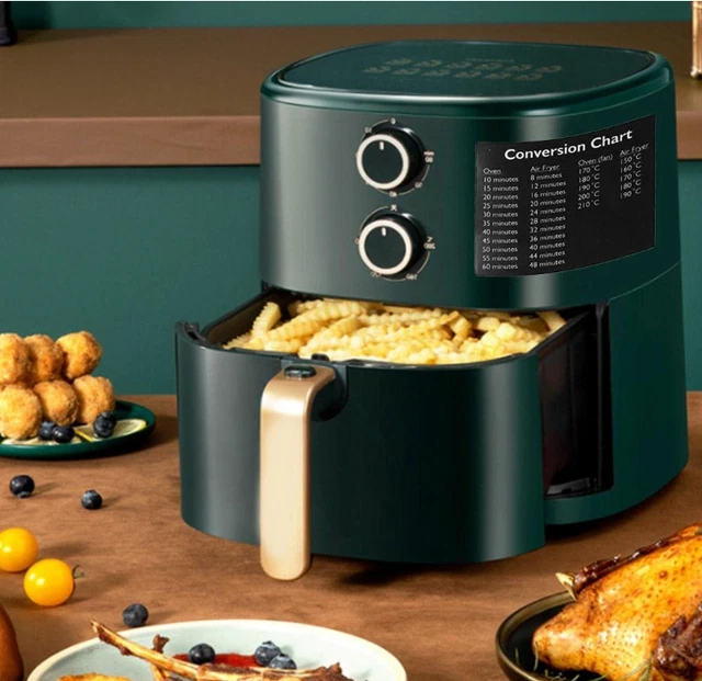 AIR FRYER CONVERSION Chart And Temperature Guide Air Fryer Sticker 5.