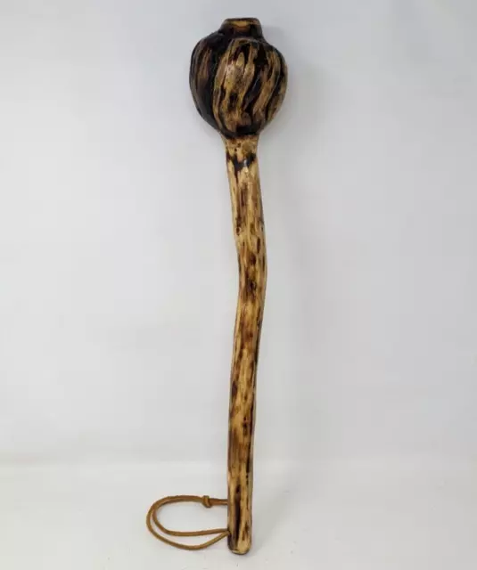 Vintage Native American Indian Burl Wood Root Knot War Club Stick Weapon CU23