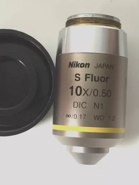 Nikon Microscope objective S Fluor 10x / 0.50 DIC N1 CFI Fluorescence Macro