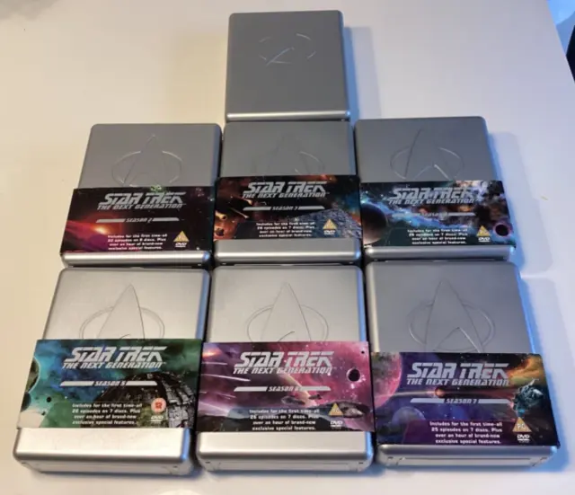 STAR TREK NEXT generation complete series 1-7 DVDs in hard case/clam ...