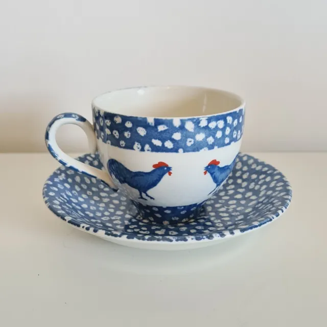 Vintage Chanticleer Tea Cup And Saucer by Alice Cotterell Burleigh England