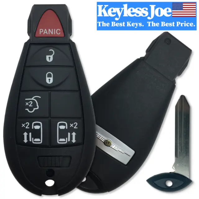 Chrysler 6 Btn keyless COMPLETE Remote Fob Fobik Smart Key Power slide door OEM