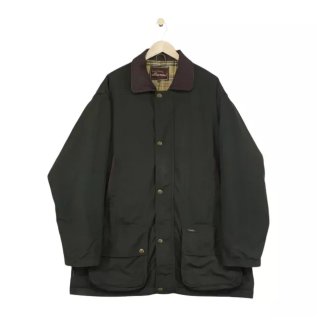 LE CHAMEAU FIELD Coat Mens Size 2XL Green Hunting Overcoat Full Zip Outdoor 79.99 PicClick UK