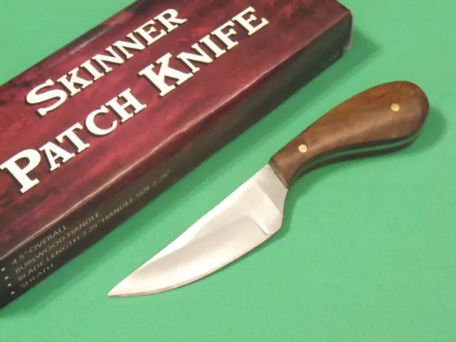 SKINNER PATCH KNIFE DH7991 Brown wood full tang blade 4 3/8" overall PA7991 NEW!