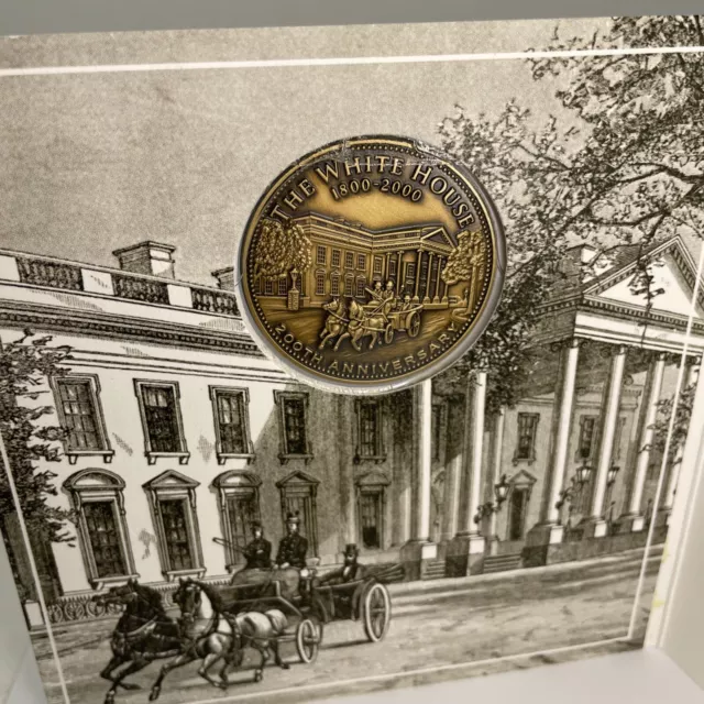 White House Medallion 2000 Executive Mansion 200th Anniversary 3