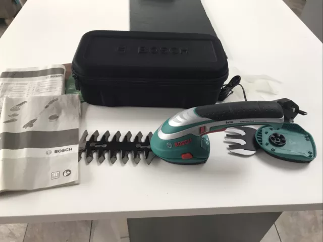 Bosch Cordless Rechargeable Garden Edge / Grass Shear Trimmers With Charger Used