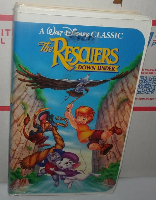 THE RESCUERS DOWN Under VHS Walt Disney Black Diamond Classic (1991 ...