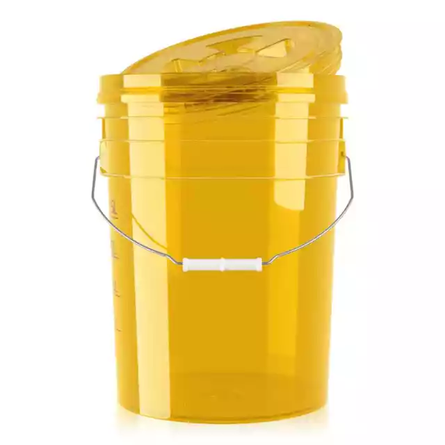 Auto Wascheimer ChemicalWorkz Performance Bucket Clear Gold mit Deckel 5Gal