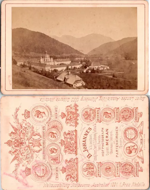 Allemagne, Deutschland, Bavière, Bayern, Kloster Ettal Vintage CDV albumen carte