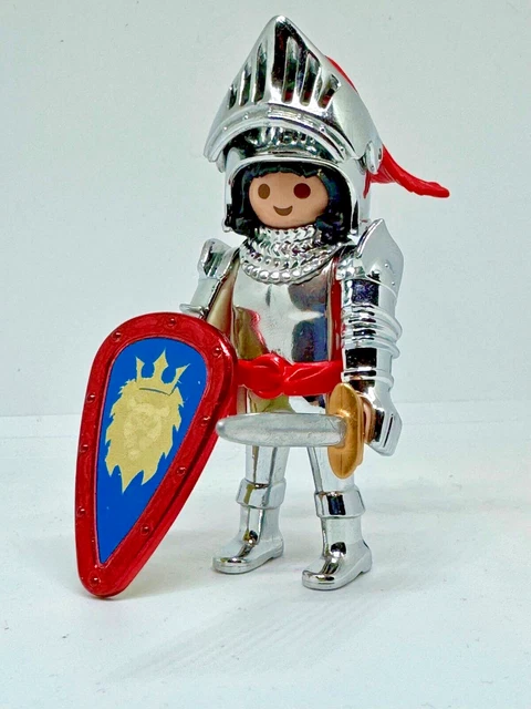 PLAYMOBIL CHEVALIER DU taureau cheval tournoi château roi moyen âge EUR