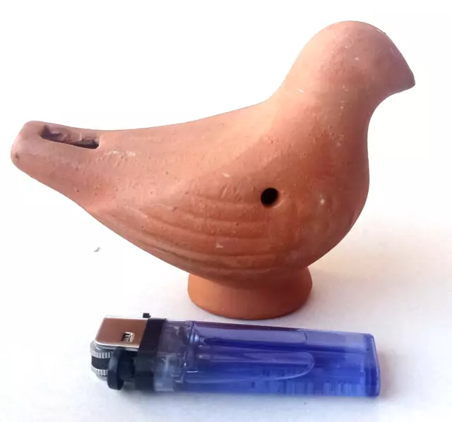 Vintage Clay Whistle Bird Handmade. Europe