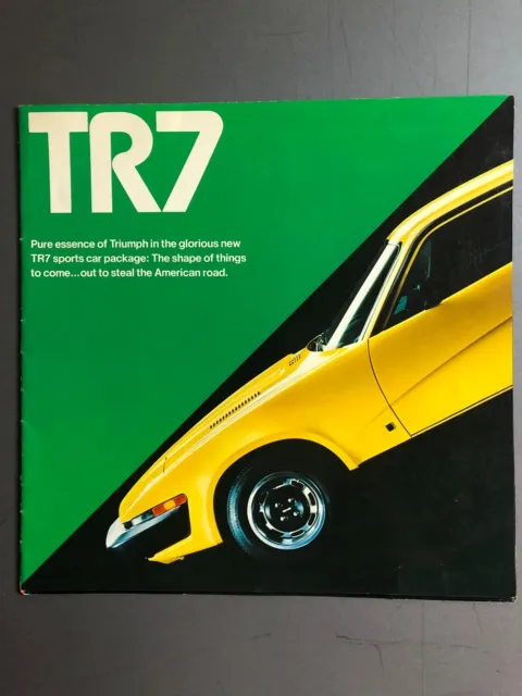 1975 Triumph TR7 Showroom Advertising Sales Folder Brochure RARE!! Awesome L@@K