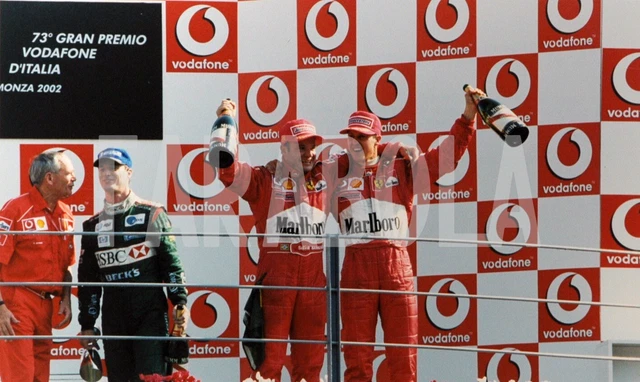 FOTO VINTAGE FORMULA 1, Gran Premio di Monza, 2002, stampa 20 x 30 cm