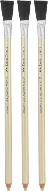 Perfection Eraser Pencil with Brush (3-PACK) 3 Faber Castell Perfection Eraser