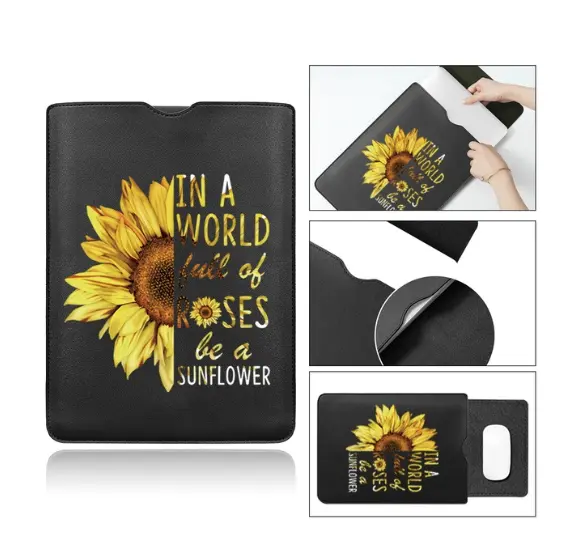 Sun Flower Sleeve Pouch Bag For Apple MacBook Air Pro M1 M2 iPad Laptop Tablet