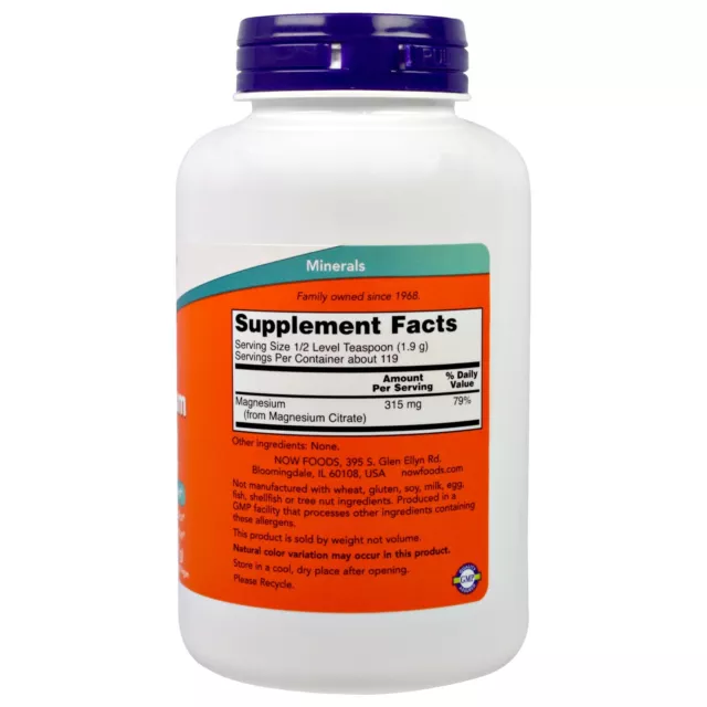 Magnesium Citrate Pure Powder (227 gram) - Now Foods € 114,49 / Kilogram 2