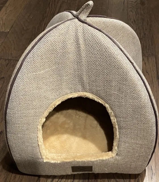 Indoor Dog House Bed Pet Soft Warm Fleece Cushion Pad Washable Cozy Foldable