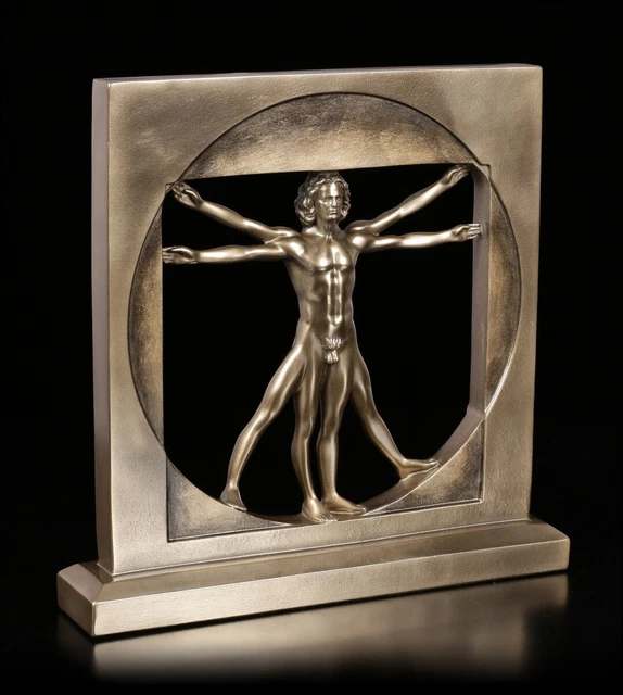 Der Vitruvianische Mensch, Da Vinci - Parastone Skulptur - L´homme De