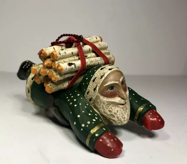 Leo R. Smith Folk Art Santa Original Signature