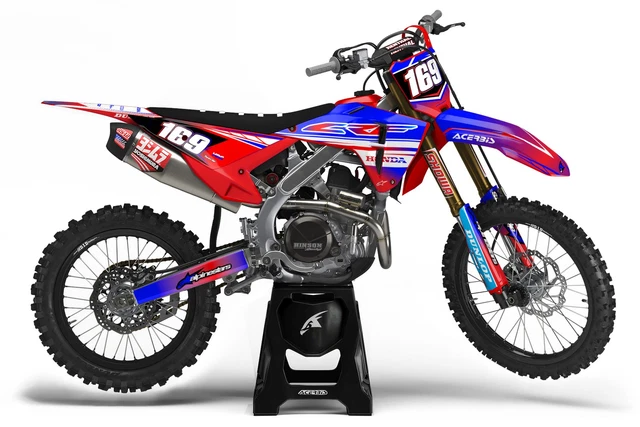 Kit Graphique Honda CRF250/300 Rally 2021-2024 - Autocollants NitroMX Vinyle, Multicolore