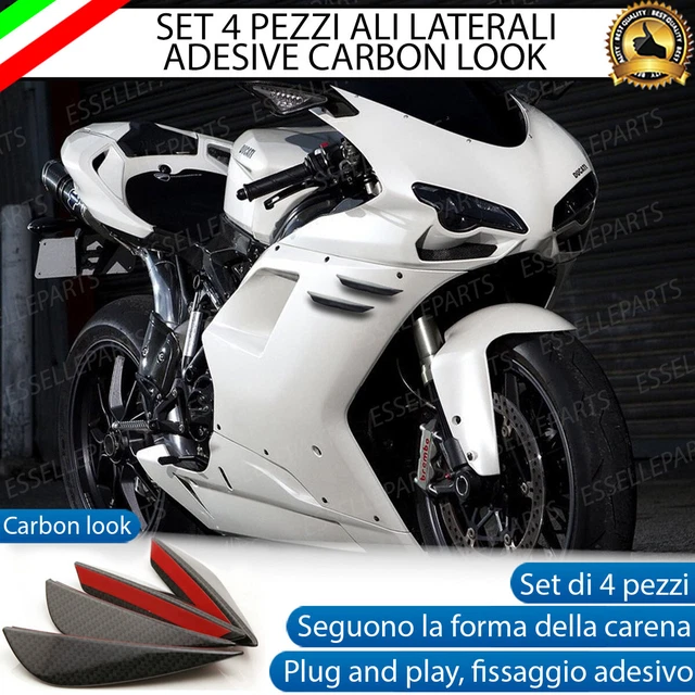 Set 4 Spoiler Ali Laterali Carbon Look Carena Flap Malaguti F12 Phantom 250 Max Set 4 Spoiler Ali Laterali Carbon Look Carena Flap Malaguti F12 Phantom 250 Max