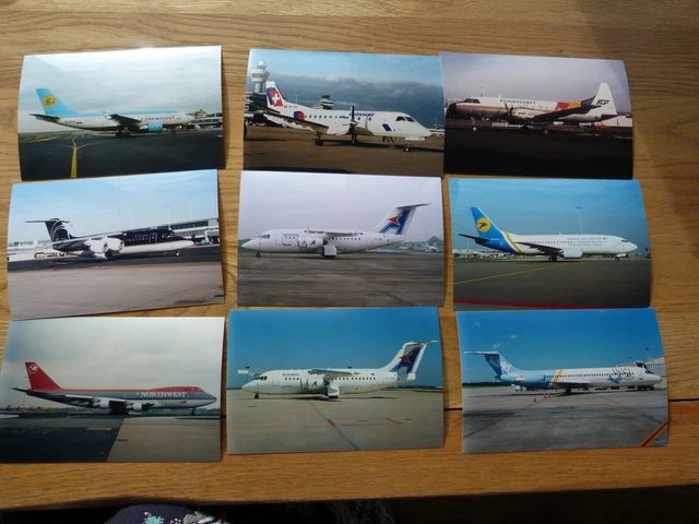 9 PHOTOS OF various airliners, Different types and airlines ( 76.C102 £ ...