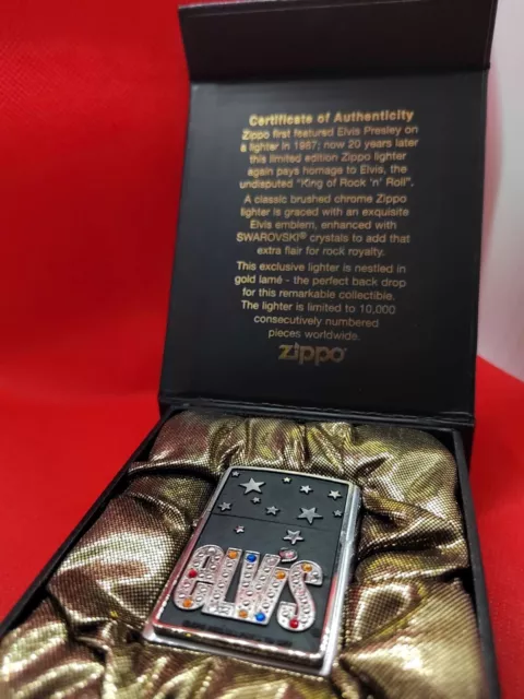 Elvis Presley Zippo 2007  Swarovski Limited Edition