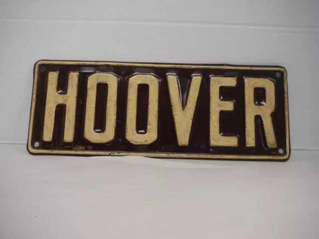 Antique President Herbert Hoover License Plate US Nevada Arizona republican