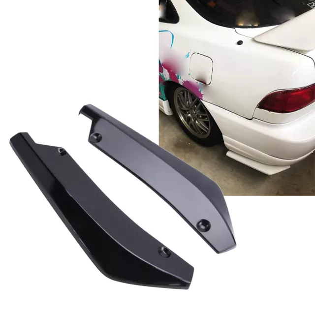 Gloss Rear Diffuser Bumper Lip Canard Wrap Splitter For Subaru Impreza WRX STI