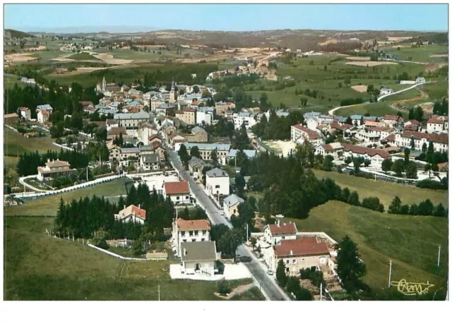 43.TENCE.n°32218.STATION ESTIVALE.VUE GENERALE AERIENNE.CPSM.