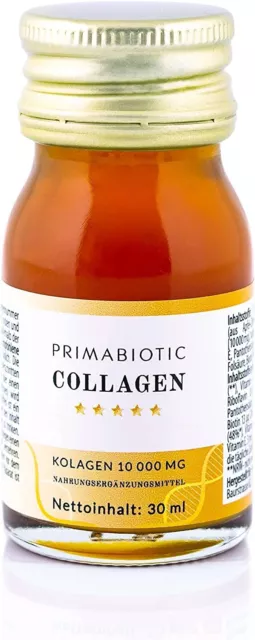 Primabiotic Collagen Kollagen - 30 Flaschen 30ml Hoher Kollagengehalt 10000mg 3