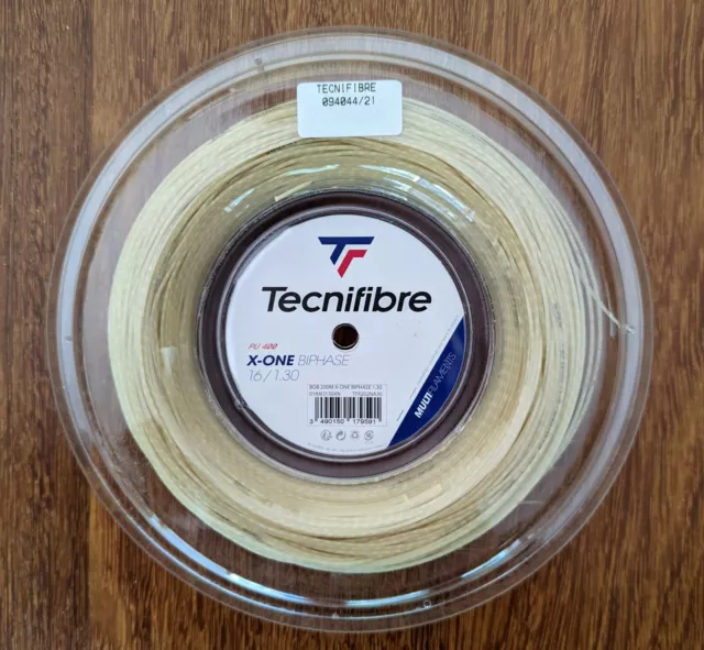 Tecnifibre X-One Biphase 1.30mm Tennis String 200m Reel