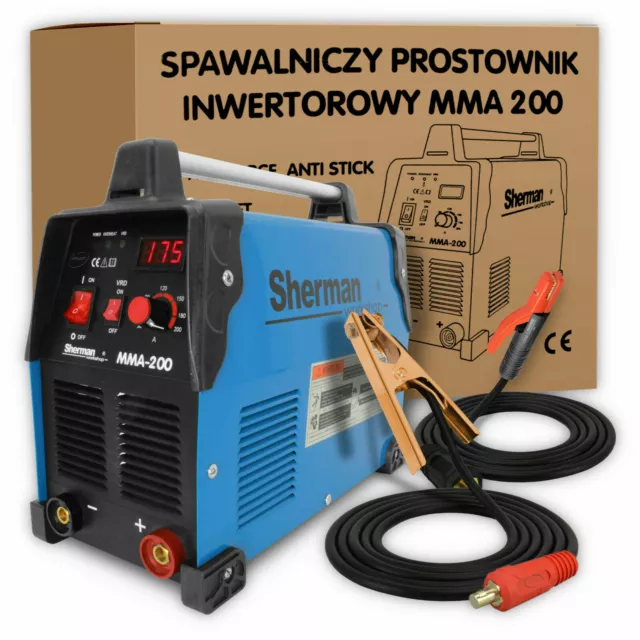 Sherman® MMA 200 Poste à souder Inverter soudage MMA 190A ARC 230V