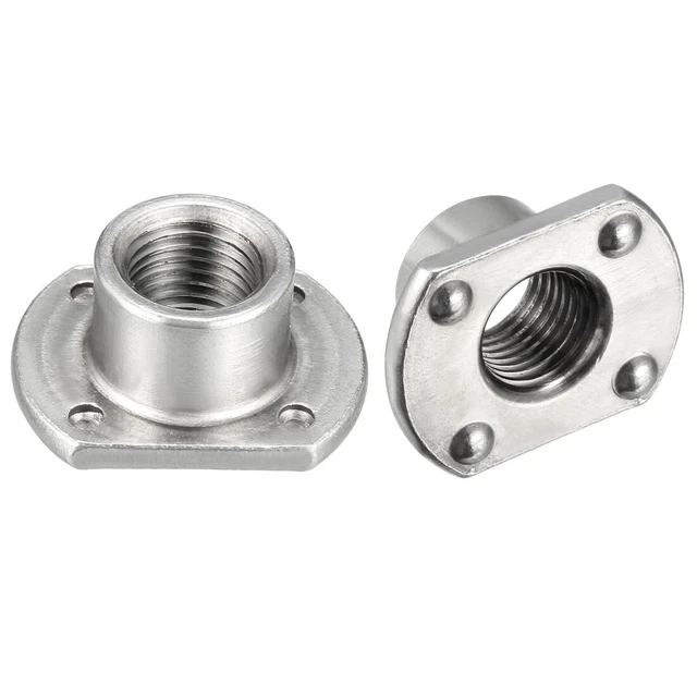 7/16-20 Base dalle acier carbone forme T projection 4 écrous à souder 10 Pcs