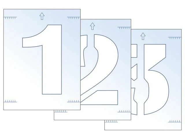 Scan - Number Stencil Kit 300mm