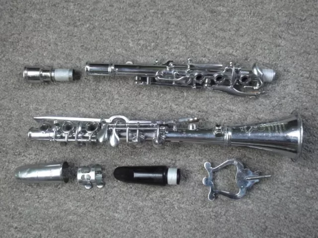 Hawkes & Son XX Century (20th Century) Bb Metal Albert System Clarinet