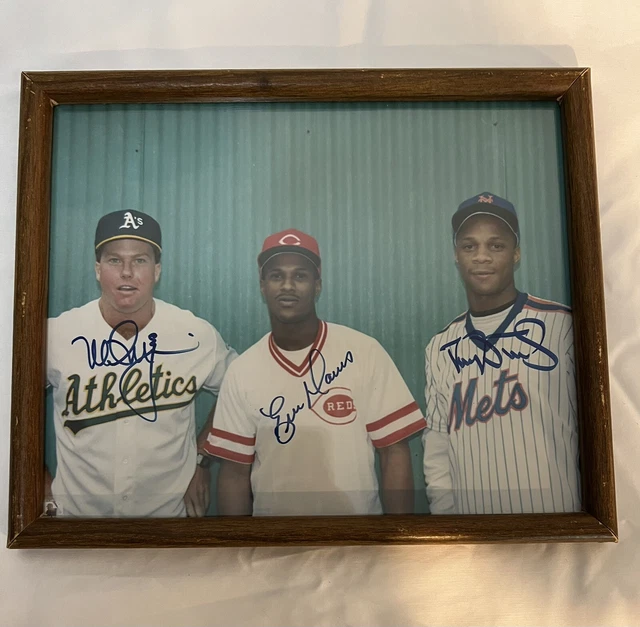 Mark McGwire Eric Davis Darryl Strawberry Signed 8x10 Photo Autographed reprint