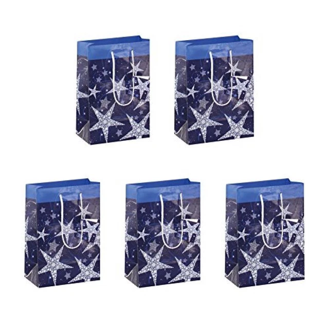 (TG. Sacchetti piccoli) SIGEL GT026 Borsa Regalo natalizia piccola, Shining Star
