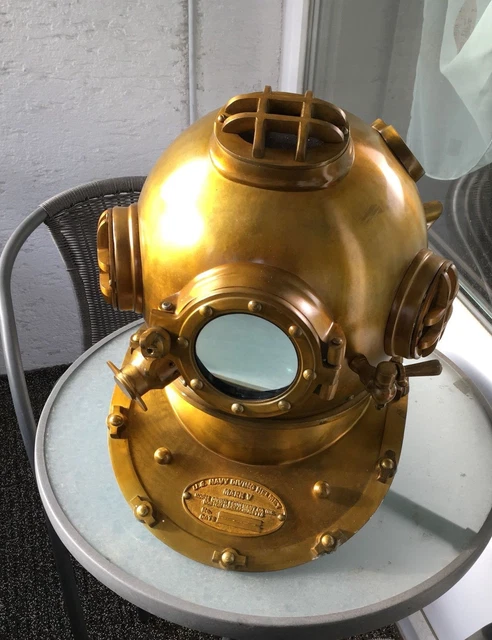 Casque De Plongée US Marine Mark V – Reproduction Ancienne – Décoration Vintage